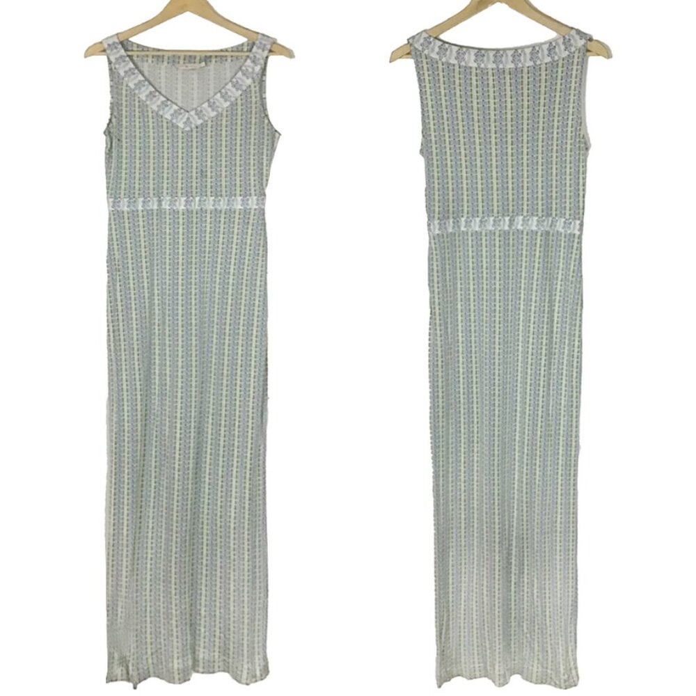 Tory Burch Micky Silk Mixed-Design Maxi Dress - Picture 2 of 12